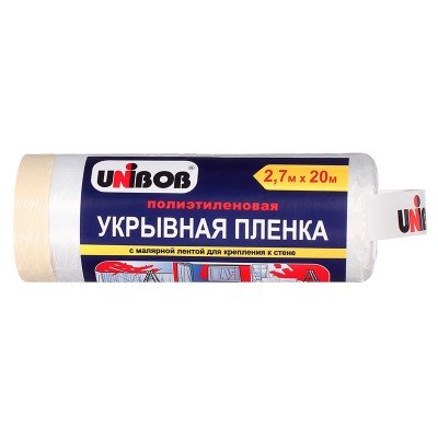 Пленка укрывная Unibob с малярной лентой